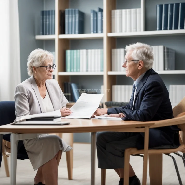 Legal consultation session at AgeRSupport office